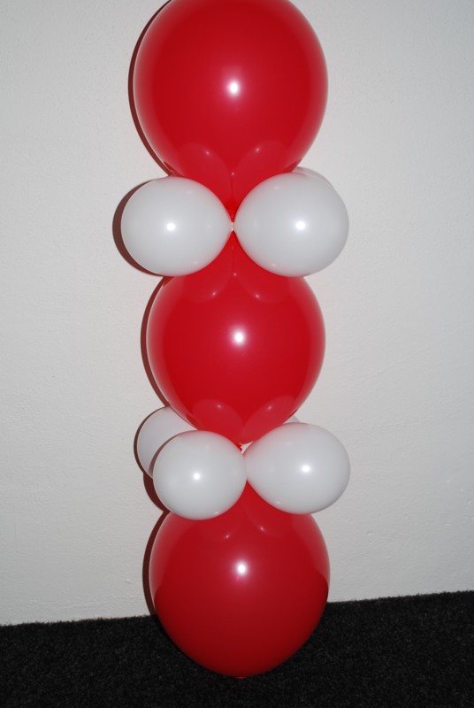 Balónek řetězový 1ks - červená